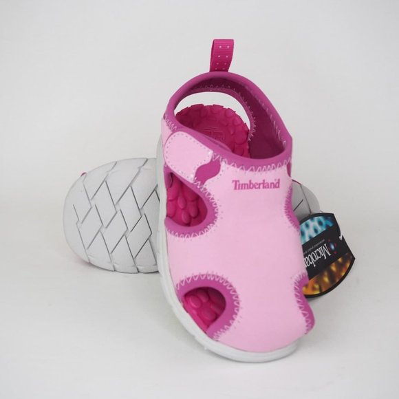 Timberland Little Harbor Sandal Toddler Pink White - Picture 11 of 12